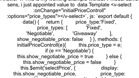 How to bind vmodel to vselect