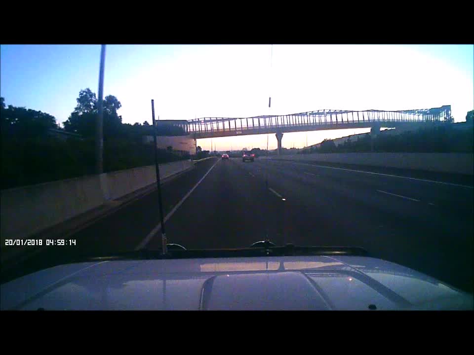 Wrecking Car Nearly Causes Bigger Accident