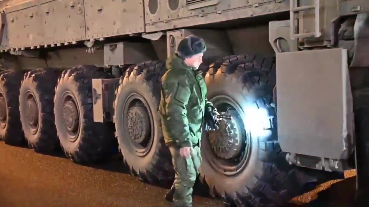 Vladimir Putin moves nuclear weapons across the country.