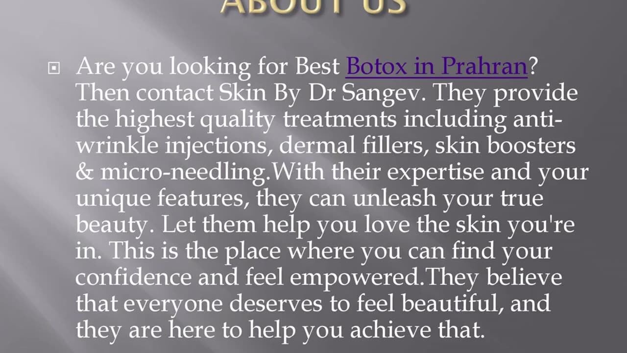 Best Botox in Prahran