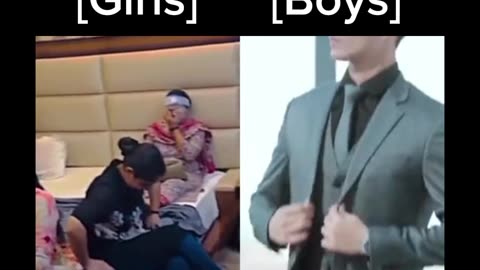 Boy vs Girl Getting Ready for wedding 🤣