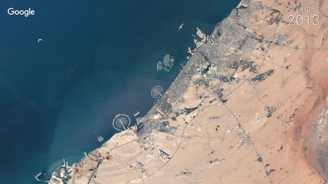 Google Earth Timelapse Dubai UAE