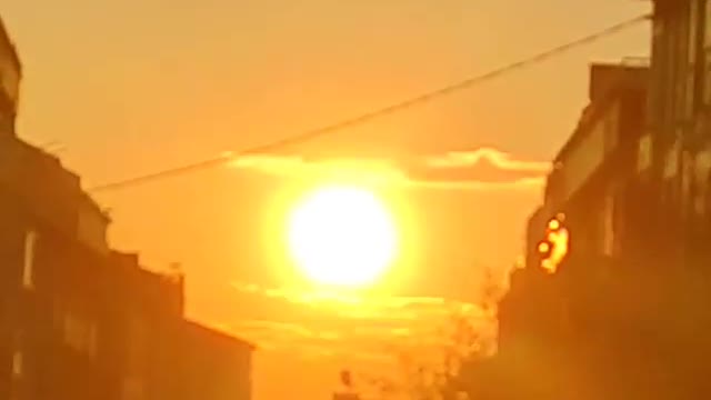 Winter sunrise today