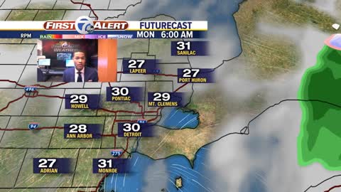 Tracking some light rain and snow