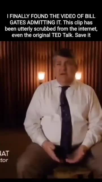 Bill Gates speaks about using vaccines to lower the population