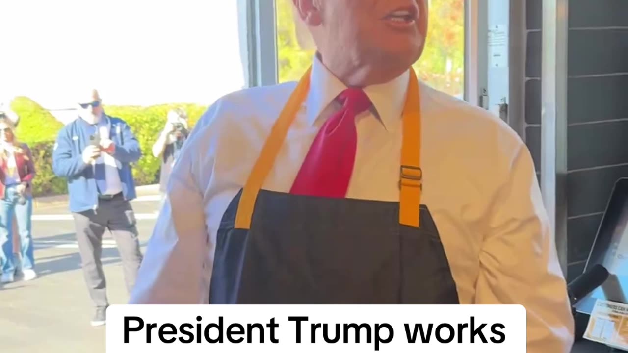 Watch President Trump Works The Drive Thru At McDonald's!