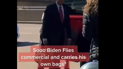 Joe Biden flying commercial 😆