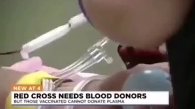 Red Cross refused to take blood from vaccinated people