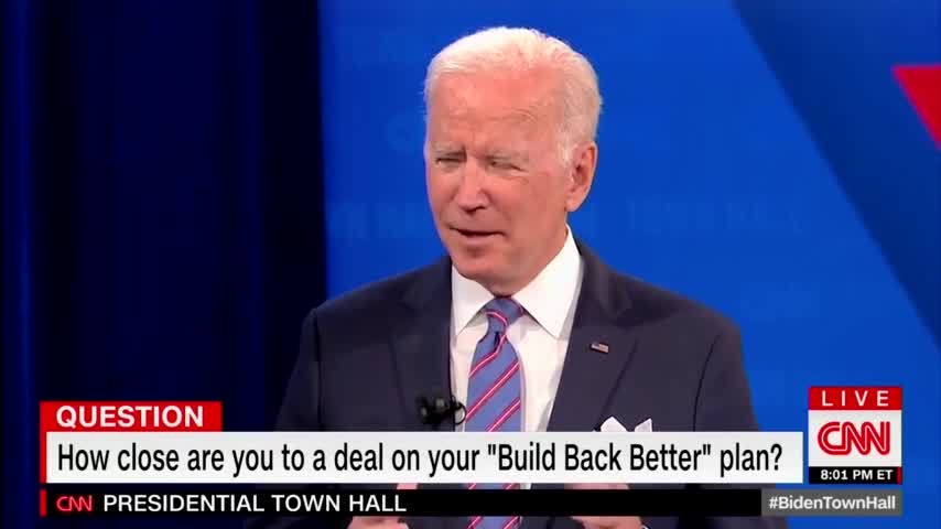 Biden Keeps Pushing Conspiracy Theories on Build Back Better: “All of It Is Paid For”