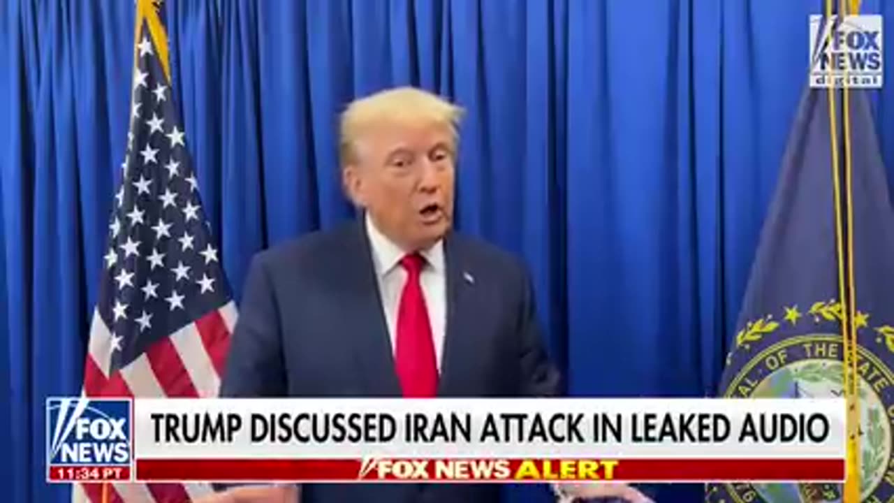 Trump responds to leaked audio over Iran classified documents(240P)