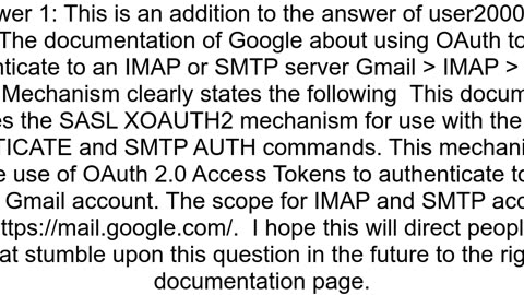 Javamail gmail and OAuth2