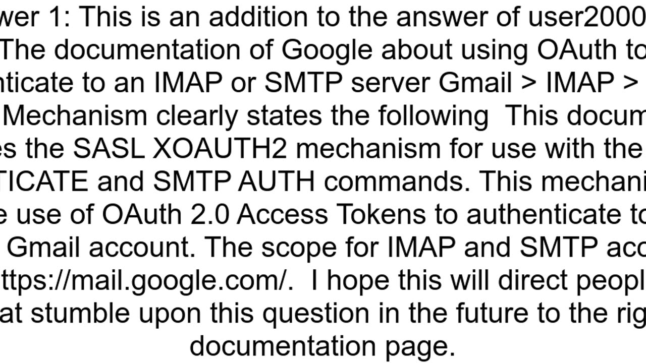 Javamail gmail and OAuth2