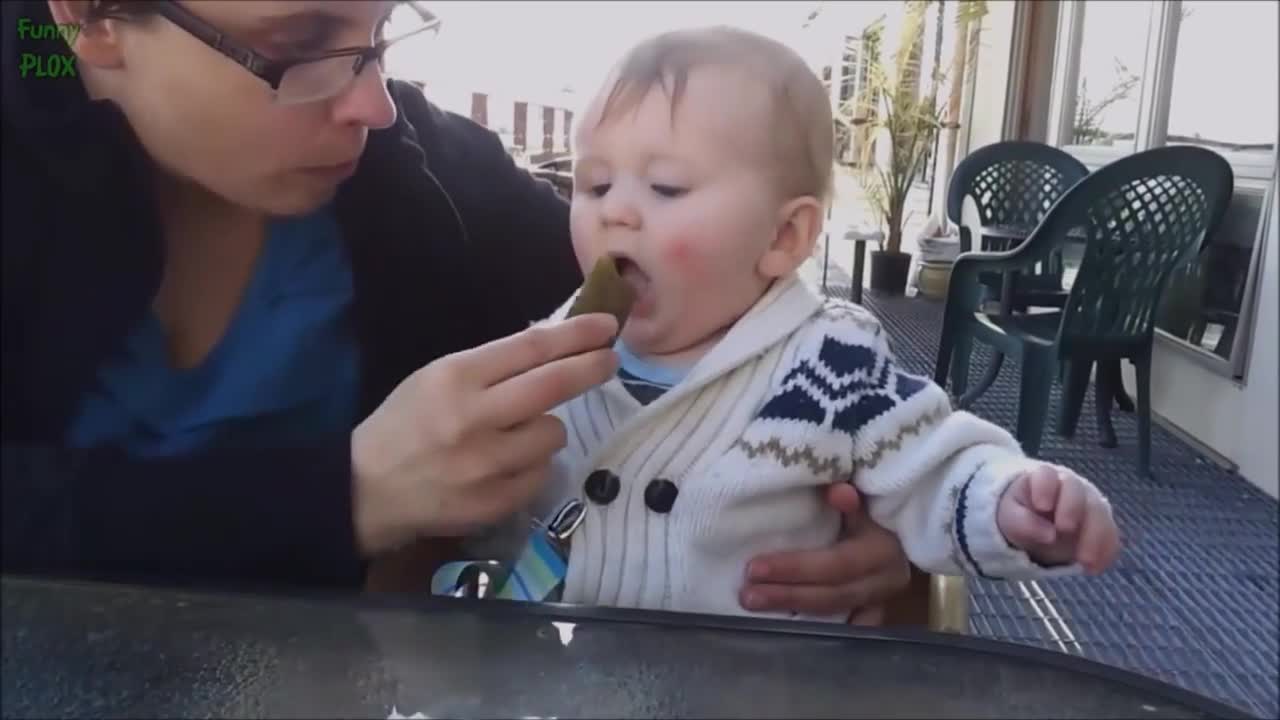 Cute and funny baby reaction vedios