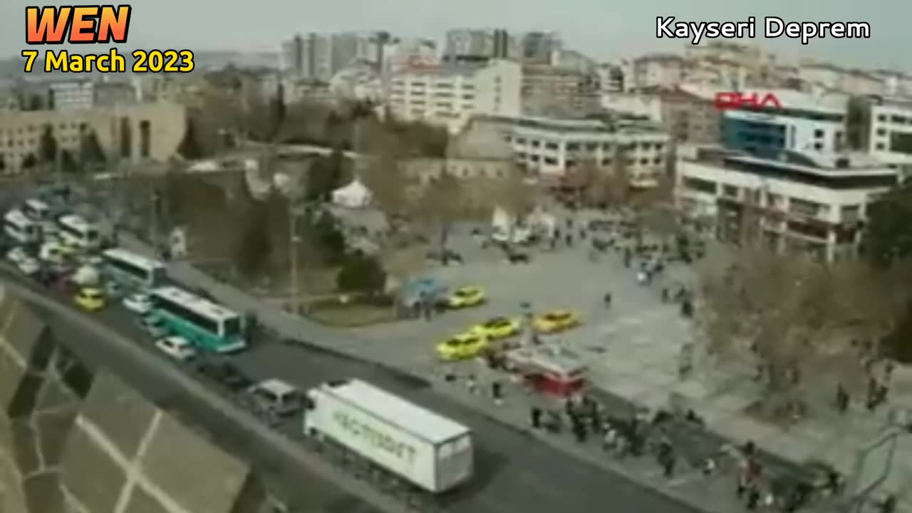 First fotage of 4.7 magnitude earthquake occurred in Kayseri, Turkey! - Kayseri Deprem