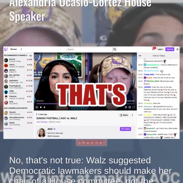 Fact Check: Tim Walz Did NOT Say A Harris Admin Would Make Alexandria Ocasio-Cortez House Speaker