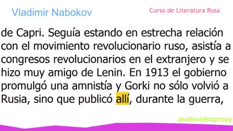 Vladimir Nabokov - Curso de Literatura Rusa 4/4