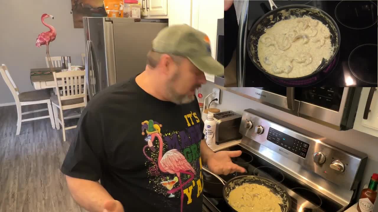 How to make Cajun Garlic Butter Cream Shrimp - Mardi Gras Foods episode 5