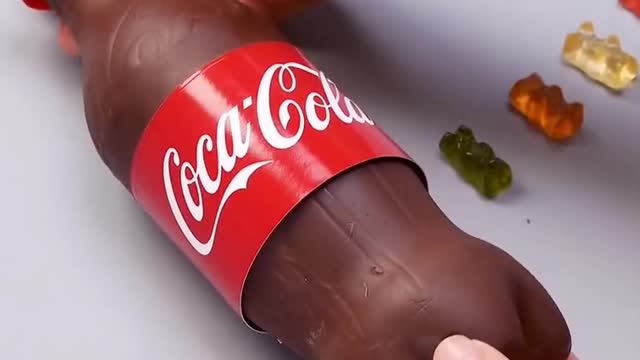 Amazing Cocacola Bottle Shape Chocolate Makingshorts