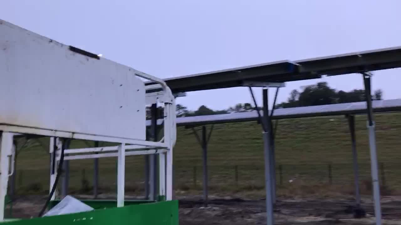 Small Solar Field of Raised Ground Mounts - Southern Solar Structures