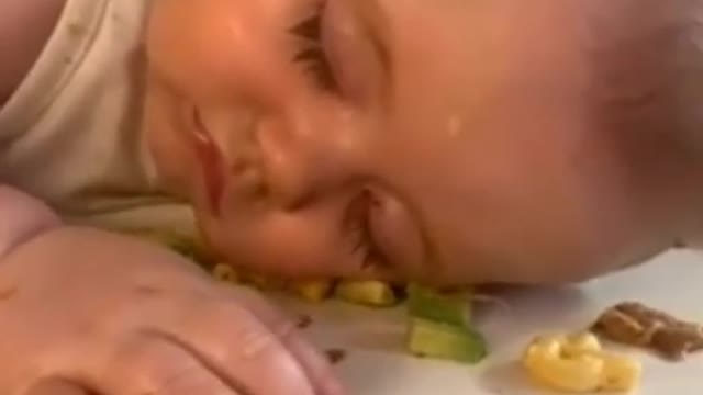 baby sleeping funny video