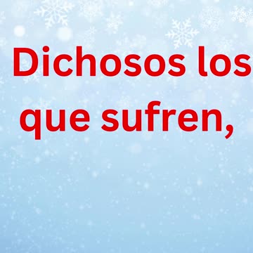 "Bienaventurados los que lloran" Mateo 5:4.