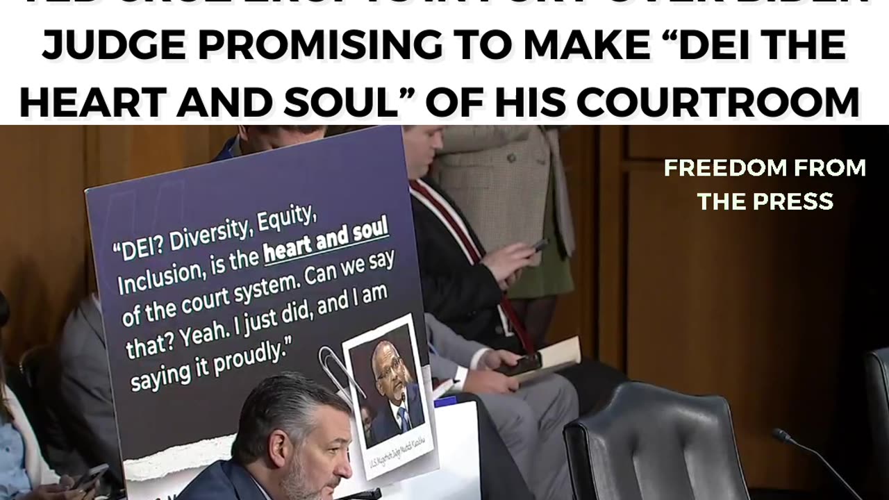 “GOD HELP YOU IF YOU’RE SOME POOR SCHLUB WHITE GUY!” - Ted Cruz Erupts in Fury Against Biden Judge