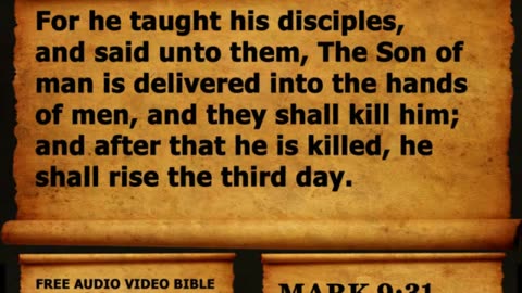 Bible Book 41. Mark Complete 1-16, King James Version (KJV) Read Along Bible