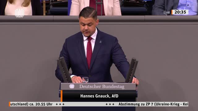 Hannes Gnauck Rede vom 12.05.2022 - Keine Ausbildung der Ukrainer an schweren Waffen in Deutschland