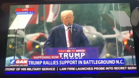 OAN trump rallies support in NC 3:11 pm 08/21/24