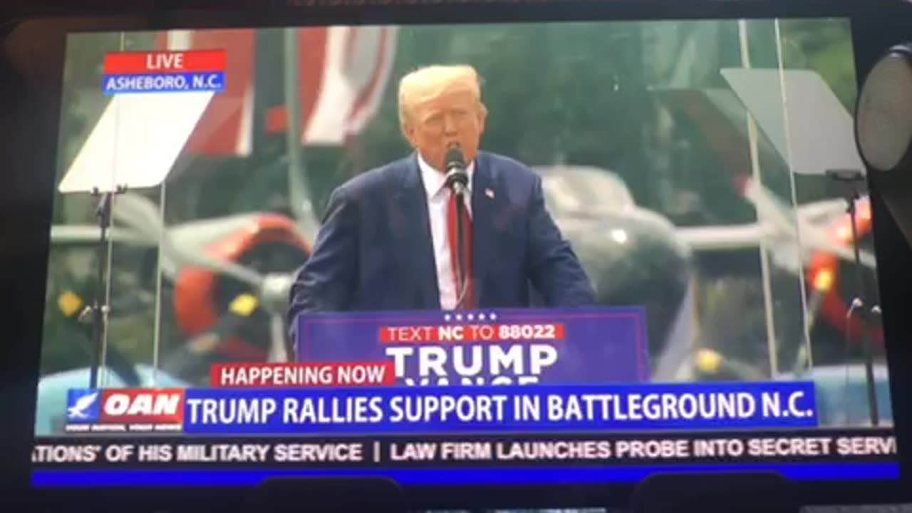 OAN trump rallies support in NC 3:11 pm 08/21/24