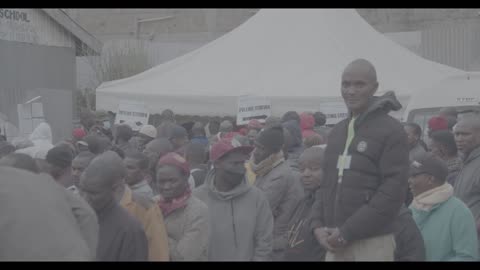 Kenyans Wait for their Opportunity to Cast their Votes in Kenya's 2022 General Elections