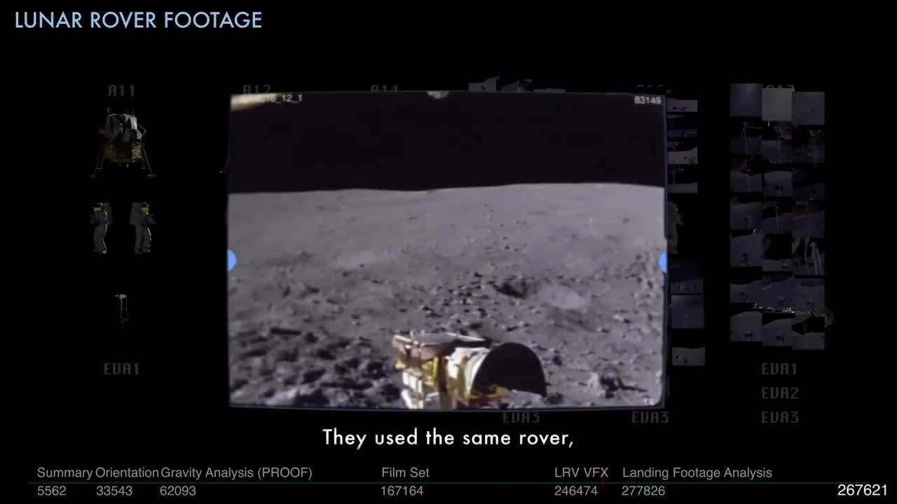 MAKE BELIEVE ENHANCED - Moon Landing Hoax - LRV Footage