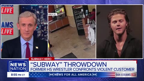 VIOLENT MAN GETS SUB-WAYED