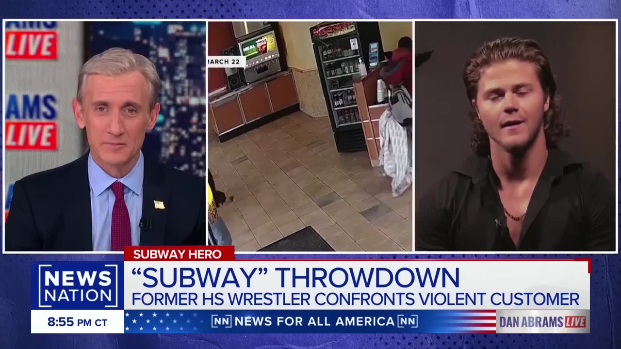 VIOLENT MAN GETS SUB-WAYED