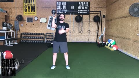 1KB BU Flexed Arm Squat