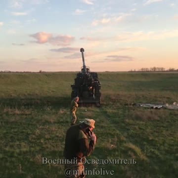 UAF fire from a prototype 155-mm wheeled self-propelled gun 2S22 "Bogdan"