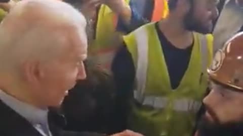 Biden tells factory worker he is "full of shit" when asked about position on guns