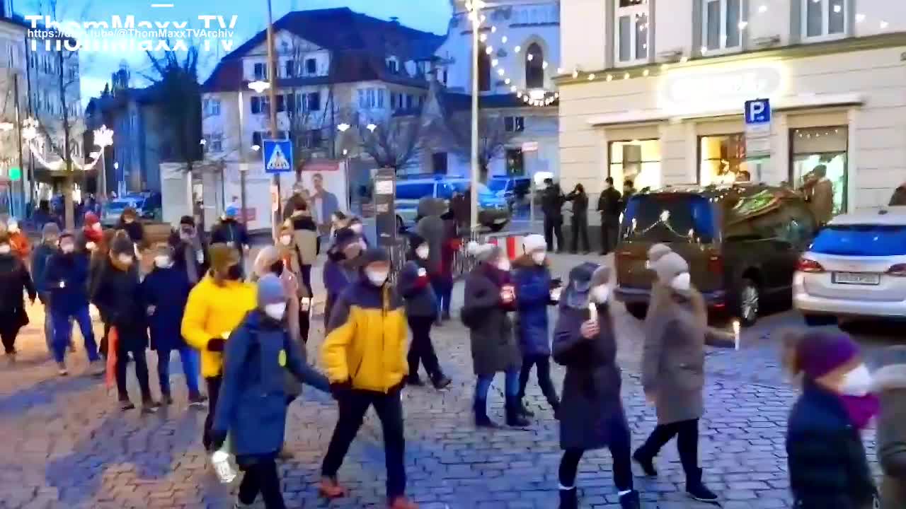 Drei-Königs-Zug Rosenheim 6.1.22 (2) - Super! Aus 1000 wurden 3000 Demo-Teilnehmer!
