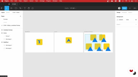 CURSO FIGMA BASICS-Editar y combinar formas