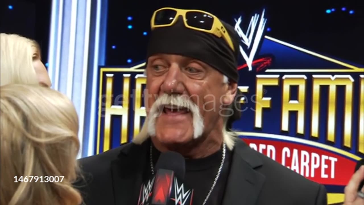 Hulk Hogan at the 2014 WWE Hall of Fame ceremony