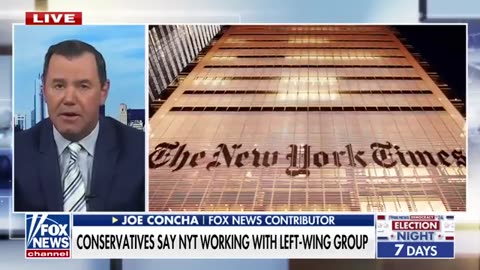 Conservatives accuse New York Times of conspiring with left-wing media group