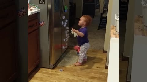 When a Baby Opens the FRIDGE!!! See What Happens Next