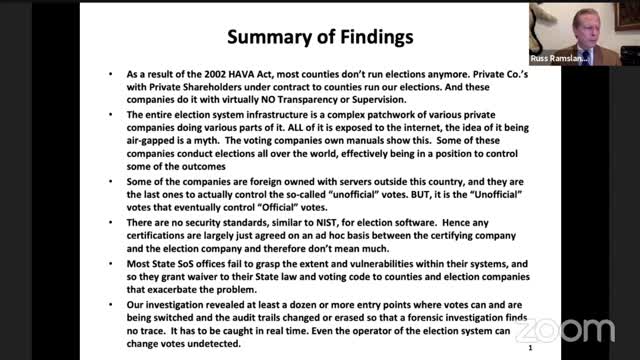 Russ Ramsland - 2020 Election Fraud