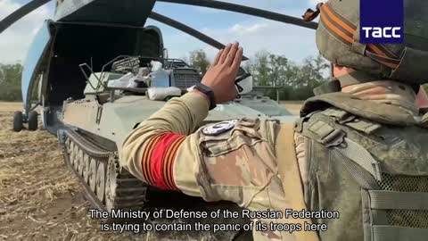 The Ministry of Defense of the Russian Federation is trying to contain the panic of its troops with
