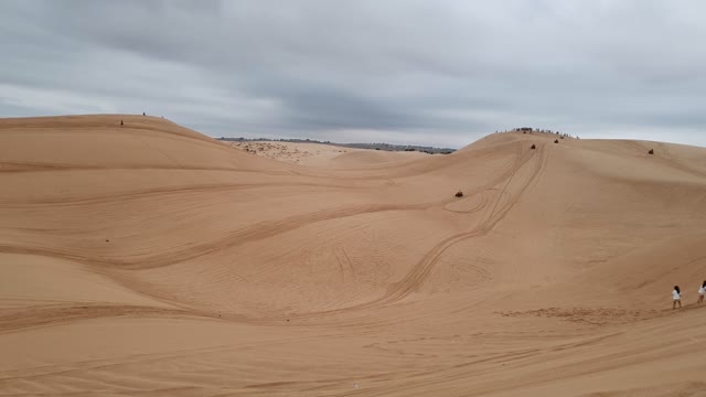 The desert in Ho Chi Minh City on a dark day.