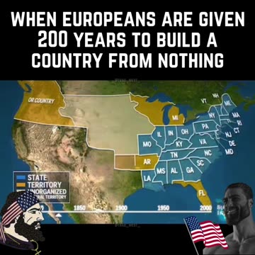 When Europeans are given 200 years to build a country from nothing