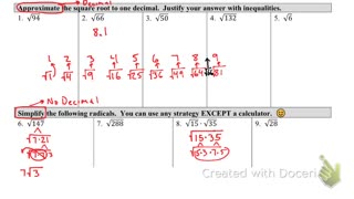 Simplifying Radicals part 4