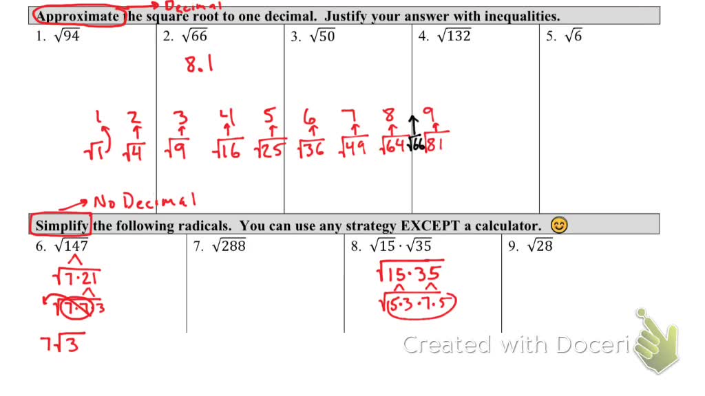 Simplifying Radicals part 4