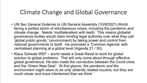 Climate: Global governance