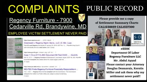 Smith Downey PA Complaints - Douglas W. Desmarais Esq - Supreme Court Complaints - Tully Rinckey PLLC - Cheri L. Cannon Esq Martindale - Mike C. Fallings - Stephanie Rapp Tully - Better Business Bureau Complaints - Judge Theodore D. Chuang - Maryland